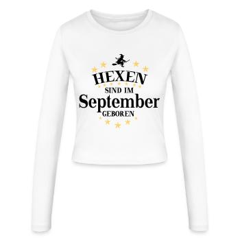 Sorcières de septembre - Manches longues slim fit Femme - blanc - Devant - AI Model Female 172 light (172cm)