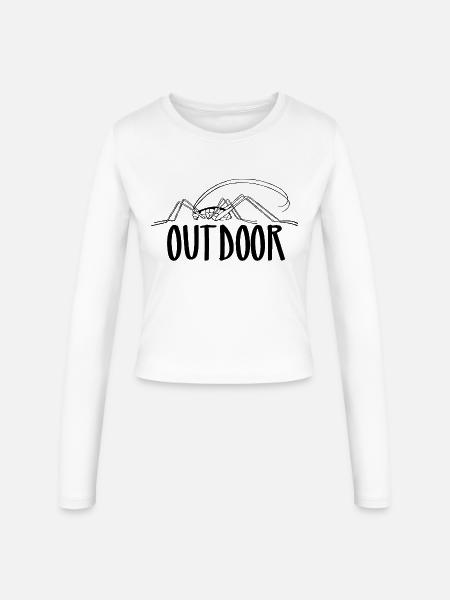 Outdoor - Frauen Slim Fit Langarmshirt - Weiß