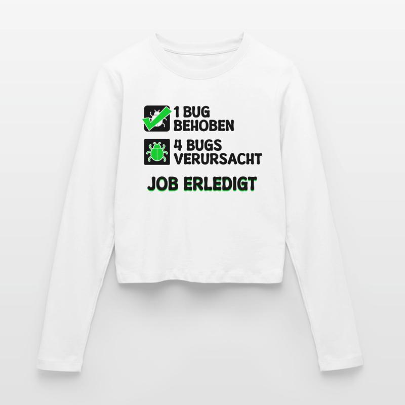 Open Source Bugfixing Bugs Developer Programmier Frauen Slim Fit Langarmshirt