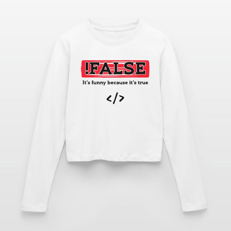 Code Debug Programmer Developer Funny Sayings Women's Slim Fit Longsleeve