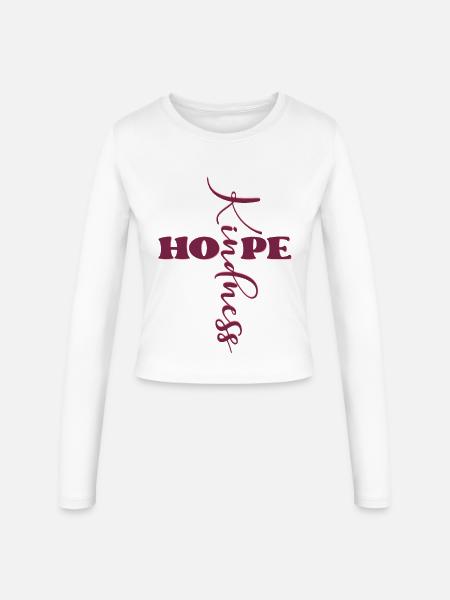CHRISTLICHES SYMBOLKREUZ - Frauen Slim Fit Langarmshirt - Weiß