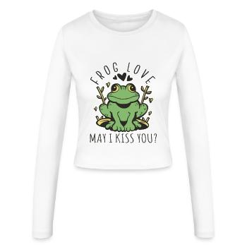 I need to kiss you to get rid of the spell - Women's Slim Fit Longsleeve - white - Front - AI Model Female 172 light (172cm)