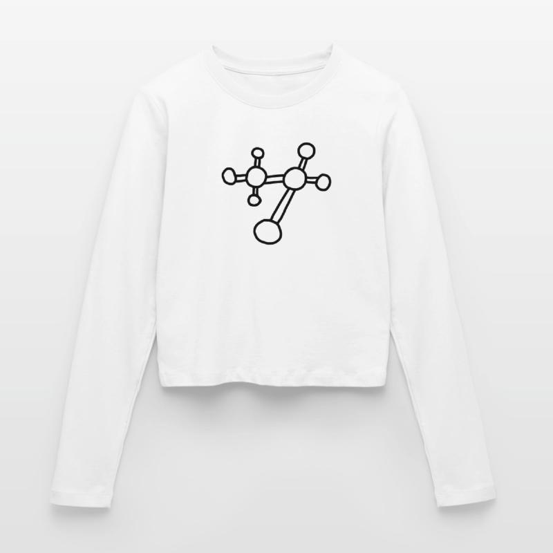 Atom molecule / physics mechanics lattice atomicon Women's Slim Fit Longsleeve