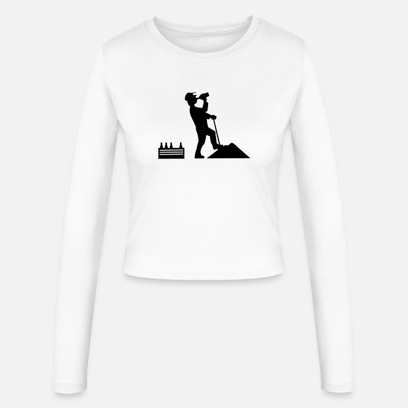 Construction worker - Women's Slim Fit Longsleeve - white