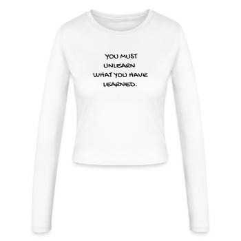 Cinema - Quotes - Film - Citations - Zitat - Humor - Women's Slim Fit Longsleeve - white - Front - AI Model Female 172 light (172cm)