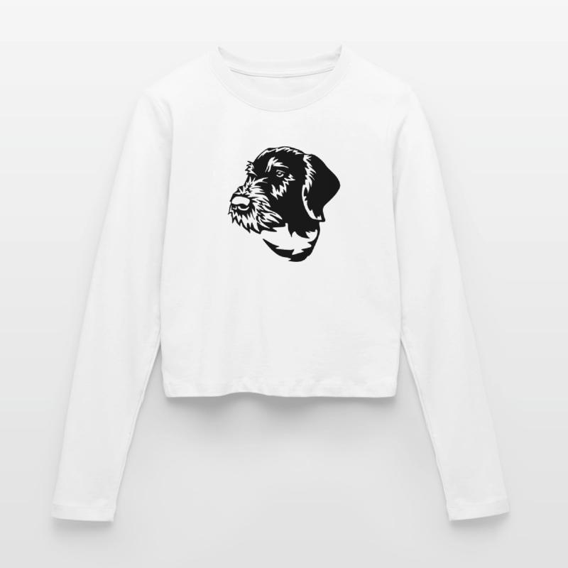 German Wirehaired Pointer Women's Slim Fit Longsleeve