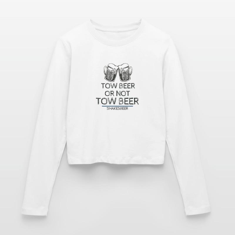 Bier oder nicht Bier Frauen Slim Fit Langarmshirt