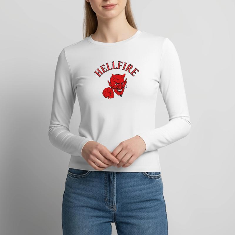 Devil, Satan, Devil, Hellfire Women's Slim Fit Longsleeve