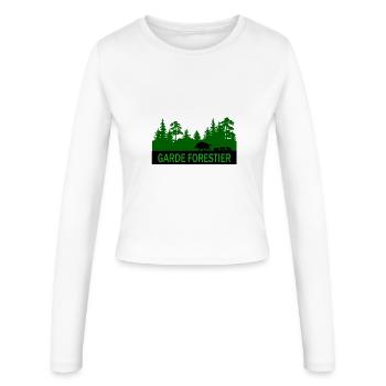 Garde forestier - Manches longues slim fit Femme - blanc - Devant - AI Model Female 172 light (172cm)