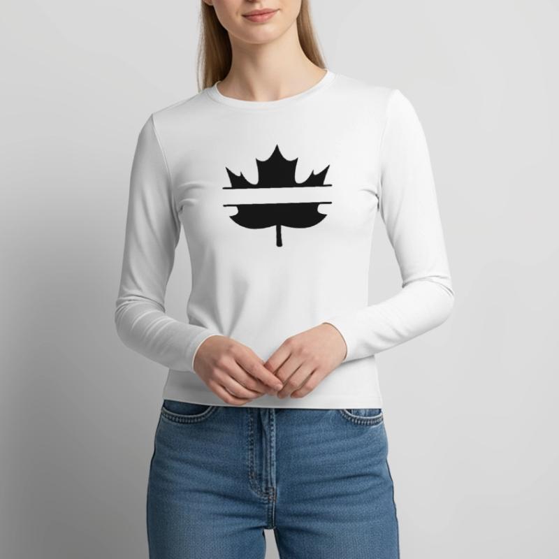 Lancement de l’espace intermédiaire de Maple Leaf Canada Manches longues slim fit Femme