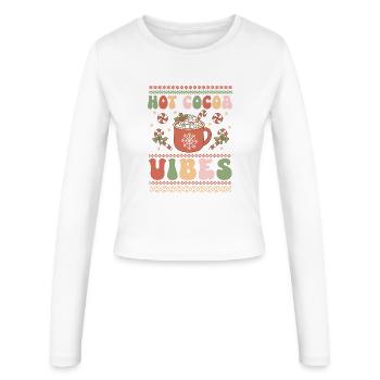 Hässlicher Weihnachtspullover - Frauen Slim Fit Langarmshirt - Weiß - Vorne - AI Model Female 172 light (172cm)