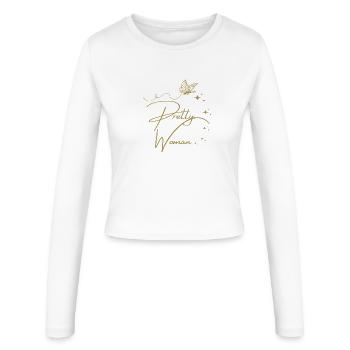 PRETTY WOMAN - Manches longues slim fit Femme - blanc - Devant - AI Model Female 172 light (172cm)