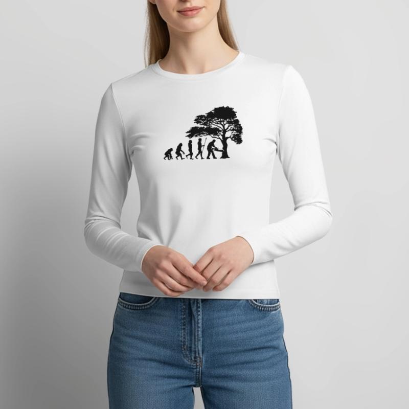 Lumberjack Tree Evolution sciure de bois Manches longues slim fit Femme