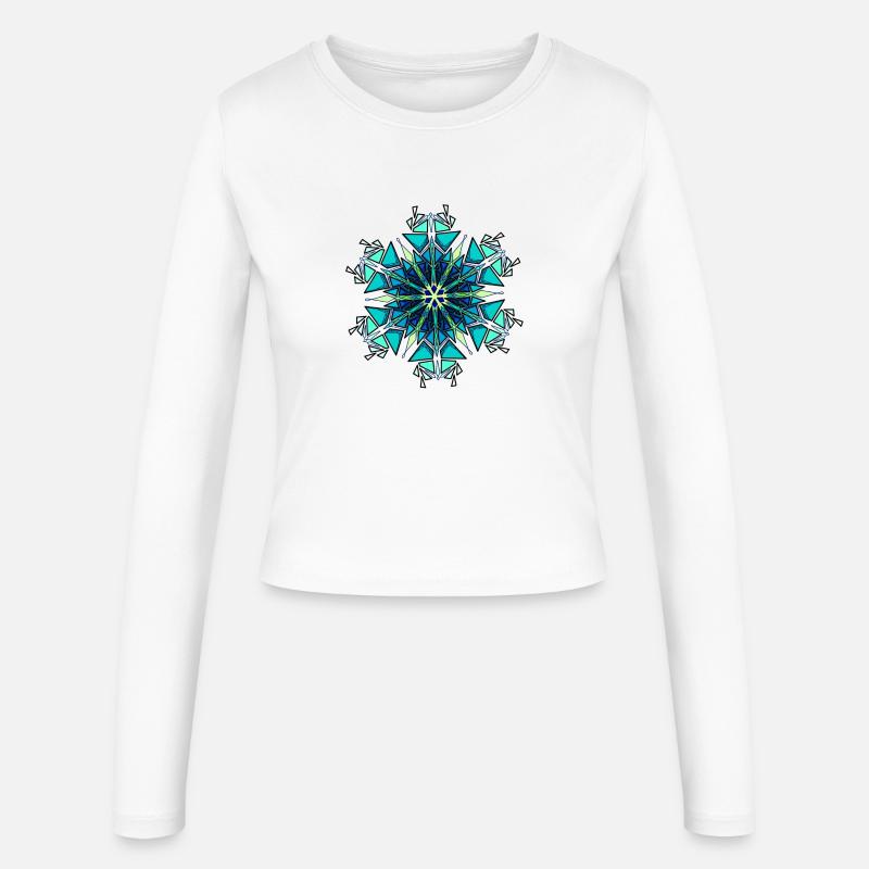 Snowflake - Women's Slim Fit Longsleeve - white