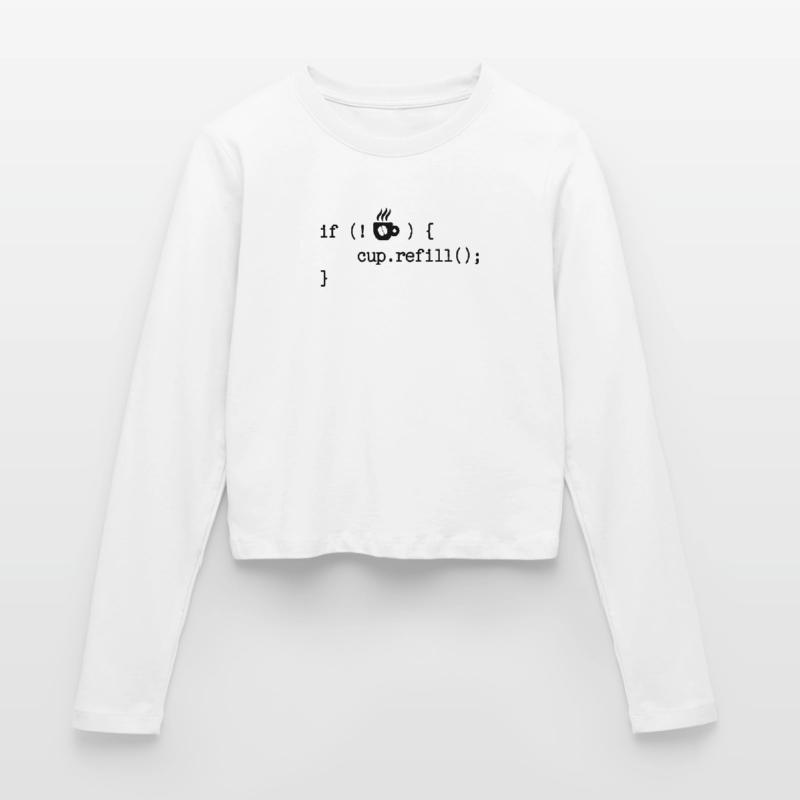 Developer Programmierer Code Webentwickler Debug Frauen Slim Fit Langarmshirt