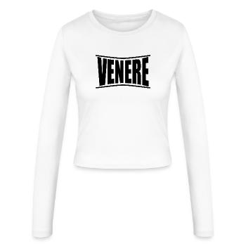 Venere t-shirt t-shirt gift idea - Women's Slim Fit Longsleeve - white - Front - AI Model Female 172 light (172cm)