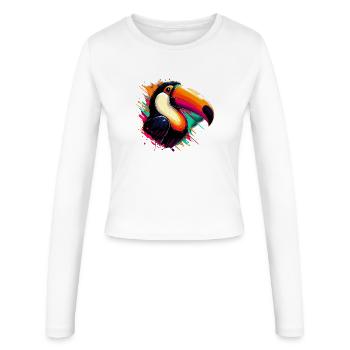 Toucan - Manches longues slim fit Femme - blanc - Devant - AI Model Female 172 light (172cm)