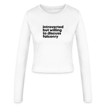 fauconnerie - Manches longues slim fit Femme - blanc - Devant - AI Model Female 172 light (172cm)
