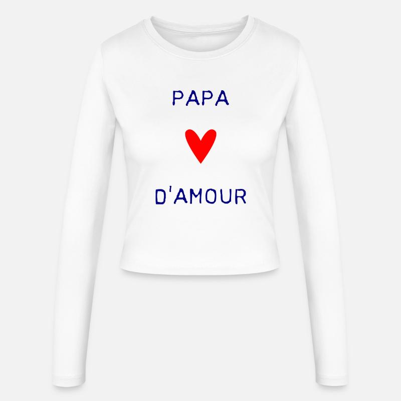 FROHER VATERTAG. PAPA. VATERTAG. VATER - Frauen Slim Fit Langarmshirt - Weiß