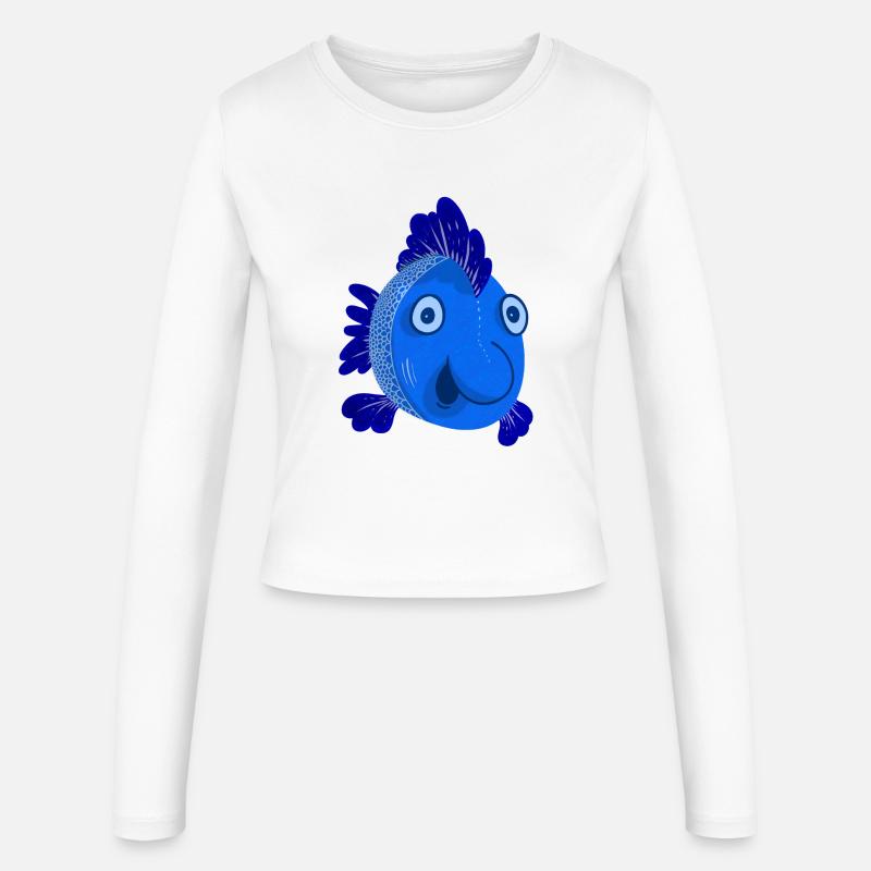 Blue Fish - Women's Slim Fit Longsleeve - white