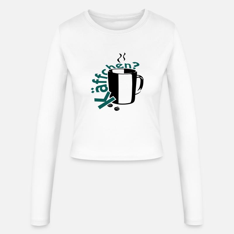 Coffee? - Women's Slim Fit Longsleeve - white