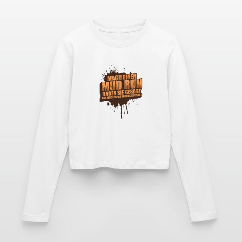 Faire une course dans la boue, une course dans la boue, une course dans la boue, une course dans la boue Manches longues slim fit Femme