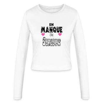 Lacking Seriousness - Women's Slim Fit Longsleeve - white - Front - AI Model Female 172 light (172cm)