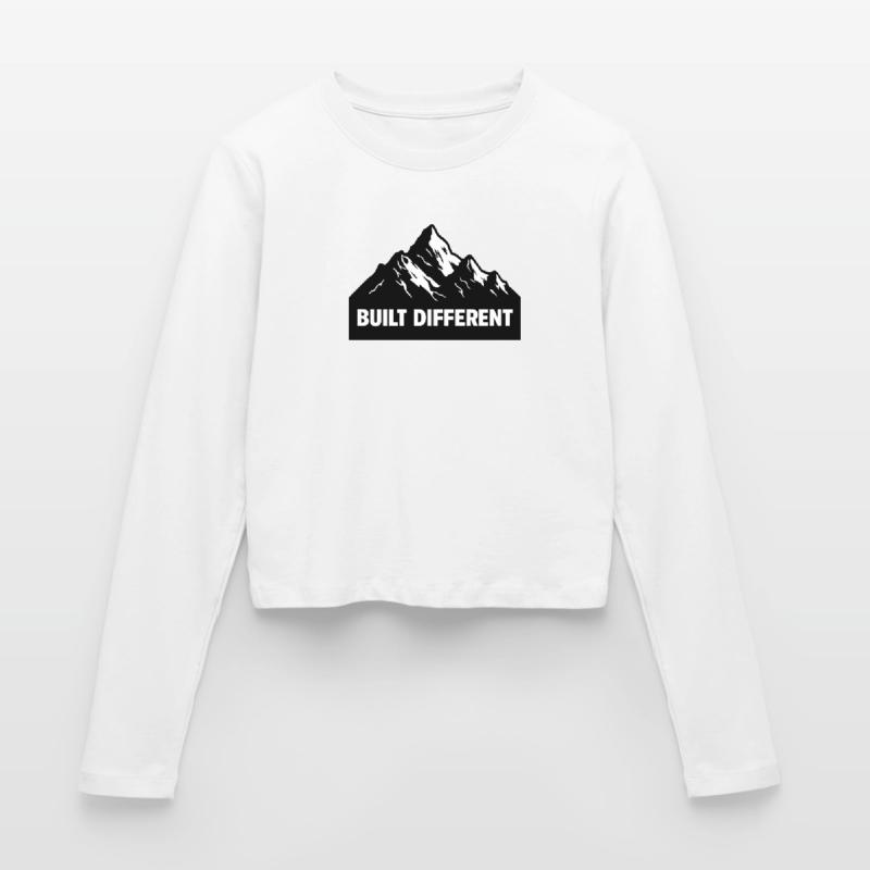 EIN TAG ODER TAG EINS Frauen Slim Fit Langarmshirt