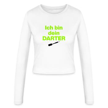 Je suis ton Darter, style néon, style Star War - Manches longues slim fit Femme - blanc - Devant - AI Model Female 172 light (172cm)