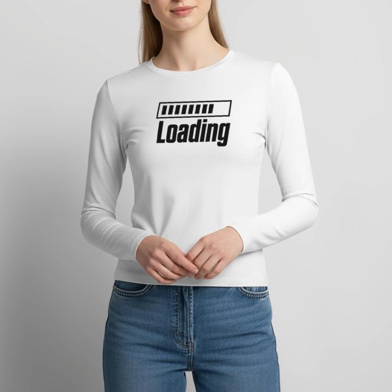 Loading Loading Bar Women's Slim Fit Longsleeve