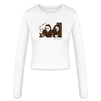 Gilmore Girls Foto Von Lorelai Und Rory  - Frauen Slim Fit Langarmshirt - Weiß - Vorne - AI Model Female 172 light (172cm)