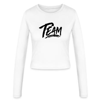 Équipe - Manches longues slim fit Femme - blanc - Devant - AI Model Female 172 light (172cm)