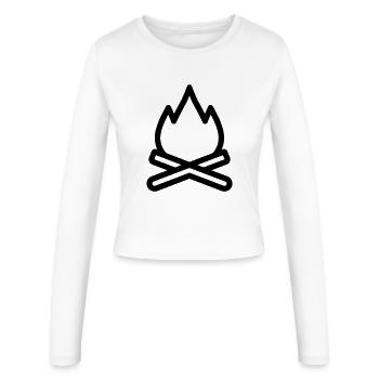 Campfire - Women's Slim Fit Longsleeve - white - Front - AI Model Female 172 light (172cm)