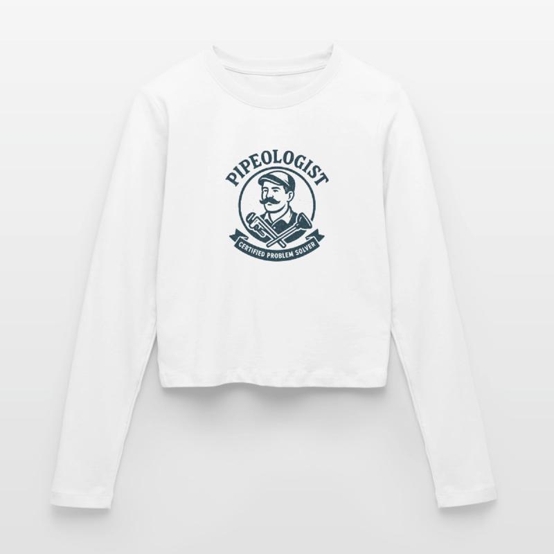 Pipe Expert | Plumber Problem Solver Women's Slim Fit Longsleeve
