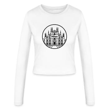 Milan - Manches longues slim fit Femme - blanc - Devant - AI Model Female 172 light (172cm)