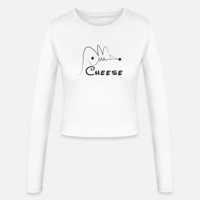 Hasan Mouse Calligraphy - Manches longues slim fit Femme - blanc