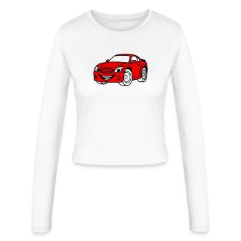 Car Children - Frauen Slim Fit Langarmshirt - Weiß - Vorne - AI Model Female 172 light (172cm)