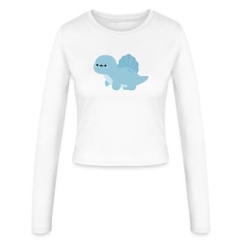 Spinosaurus Nelly - Women's Slim Fit Longsleeve - white - Front - AI Model Female 172 light (172cm)