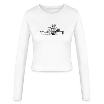 Karting - Manches longues slim fit Femme - blanc - Devant - AI Model Female 172 light (172cm)
