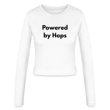 Powered by Hops - Women's Slim Fit Longsleeve - white - Front - AI Model Female 172 light (172cm)