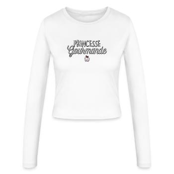 Gourmet Prinzessin Kuchen Gebäck Humor - Frauen Slim Fit Langarmshirt - Weiß - Vorne - AI Model Female 172 light (172cm)