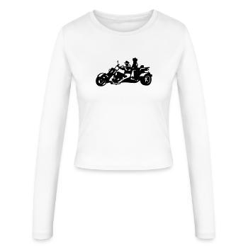 trike - Manches longues slim fit Femme - blanc - Devant - AI Model Female 172 light (172cm)