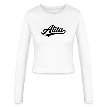 Alita name first last family - Women's Slim Fit Longsleeve - white - Front - AI Model Female 172 light (172cm)