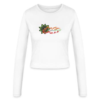 Puff-Puff-Pass !!! - Frauen Slim Fit Langarmshirt - Weiß - Vorne - AI Model Female 172 light (172cm)
