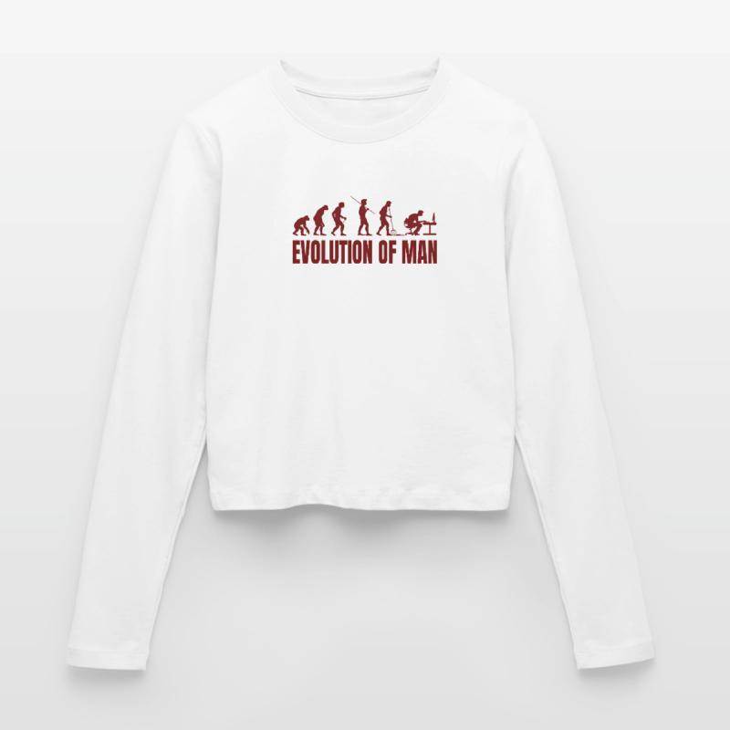 Computer PC Evolution Computer Scientist Programmer Women's Slim Fit Longsleeve