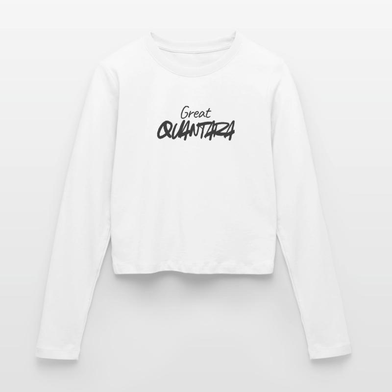 Great Quantity Graffiti Script Frauen Slim Fit Langarmshirt