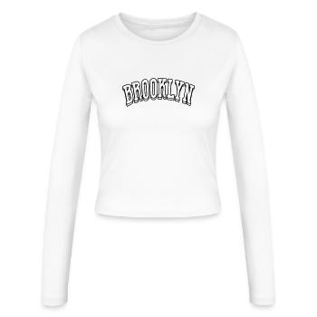 Brooklyn Shirt - Women's Slim Fit Longsleeve - white - Front - AI Model Female 172 light (172cm)
