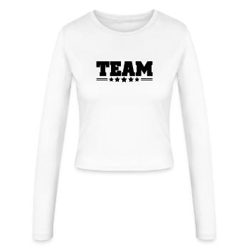 team - Manches longues slim fit Femme - blanc - Devant - AI Model Female 172 light (172cm)