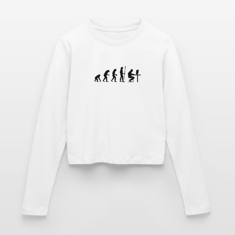 evolution_pc_3 Frauen Slim Fit Langarmshirt
