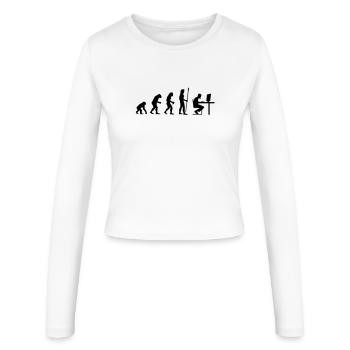 evolution_pc_gamer4 - Manches longues slim fit Femme - blanc - Devant - AI Model Female 172 light (172cm)